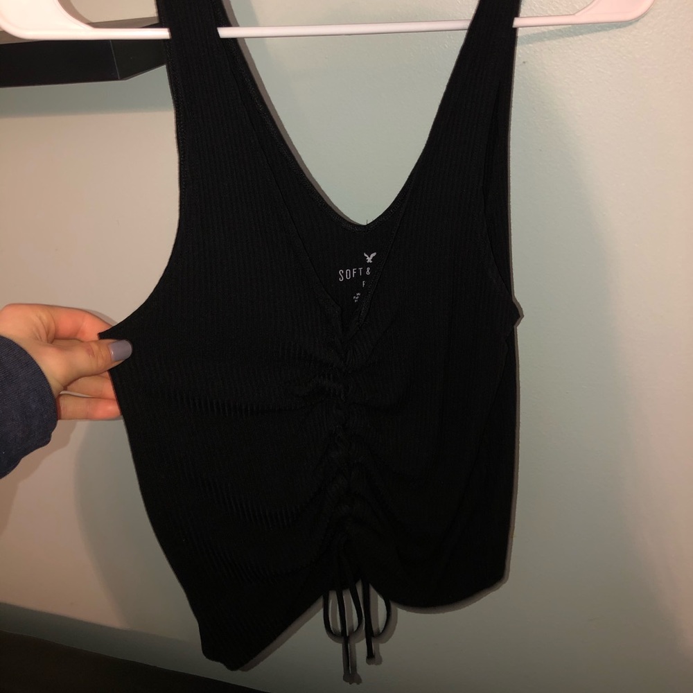 Soft & sexy American eagle lace up tank